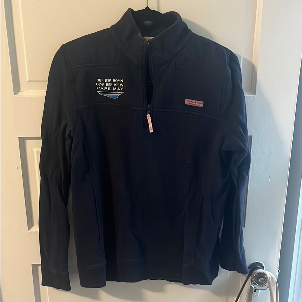 Navy Quarter-Zip Pullover